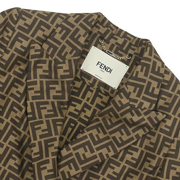 FENDI フェンディ　テーラードジャケット　ダブルブレスト　グレンチェック　L FENDI フェンディ ジャケット アウター シルクジャケット ダブル