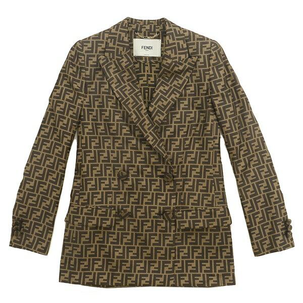 FENDI フェンディ　テーラードジャケット　ダブルブレスト　グレンチェック　L FENDI フェンディ ジャケット アウター シルクジャケット ダブル