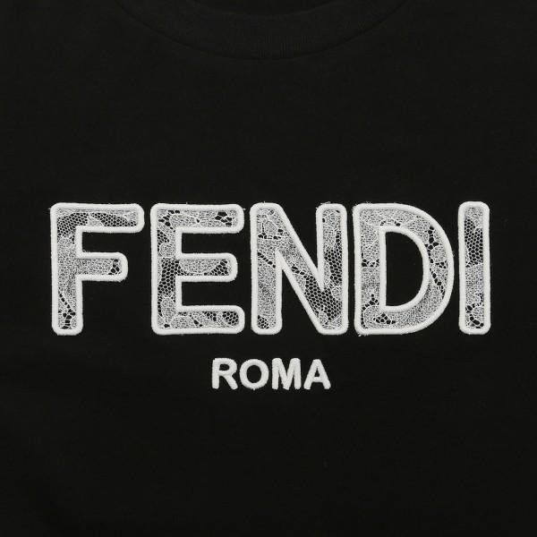 FENDI フェンディ 子供服 Tシャツ カットソー ブラック キッズ FENDI フェンディ 子供服 Tシャツ カットソー ブラック キッズ
