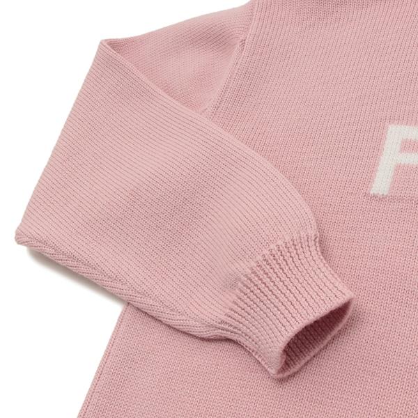 FENDI（フェンディ） 子供服 ニット セーター ピンク ホワイト キッズ
