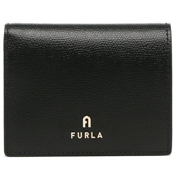 極美品　フルラ　FURLA 二つ折り　財布　コンパクト　レザー FURLA フルラ 財布 レザー コンパクト 二つ折り財布 ピンク