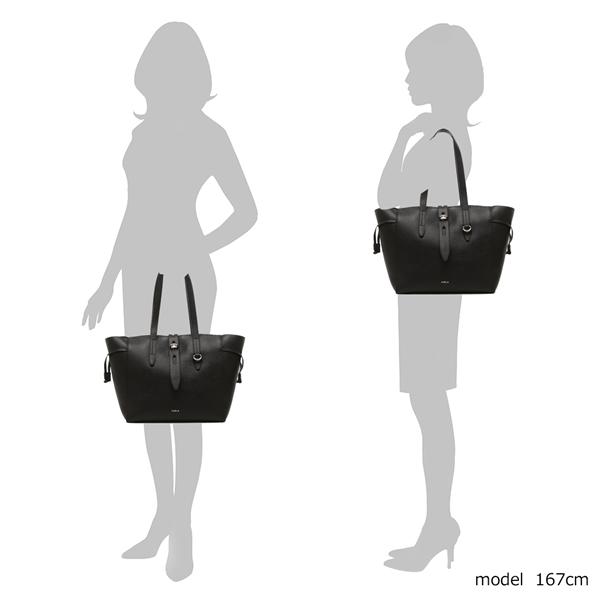 フルラ トートバッグ ネット ブラック レディース FURLA WB00779 HSF000 O6000 NET M TOTE 29 NERO A4対応の画像