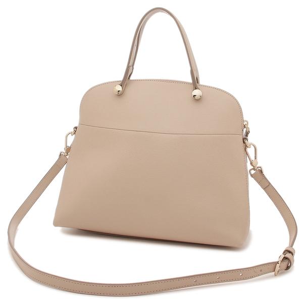 FURLA ベージュ レザー ショルダーバッグ FURLA ベージュ レザー ショルダーバッグ - メルカリ