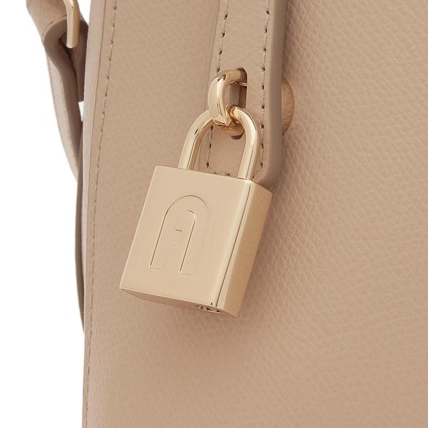 FURLA ベージュ レザー ショルダーバッグ FURLA ベージュ レザー ショルダーバッグ - メルカリ