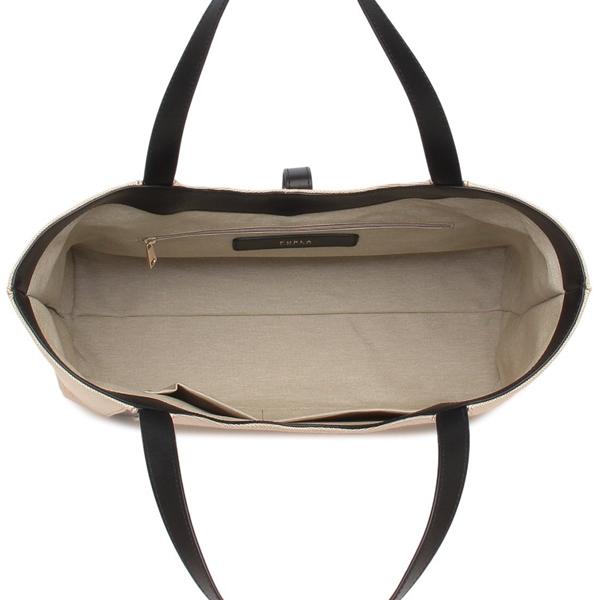 FURLA フルラ トートバッグ ゴッチャ ベージュ ブラック FURLA フルラ トートバッグ ゴッチャ ベージュ ブラック