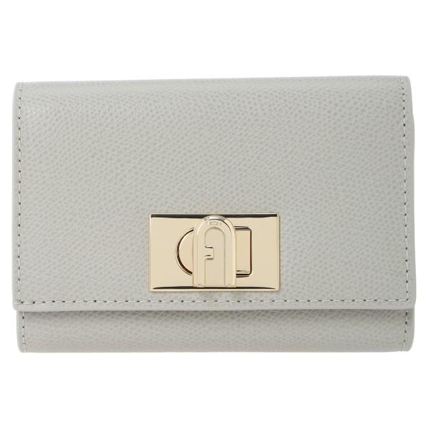 FURLA（フルラ） 二つ折り財布 コンパクト Mサイズ グレー レディース