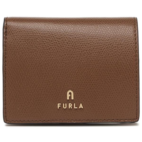 FURLA（フルラ） 二つ折り財布 カメリア S ミニ財布 ブラウン