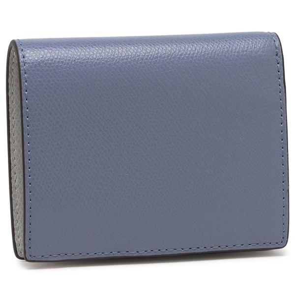 FURLA（フルラ） 二つ折り財布 カメリア ミニ財布 ブルー レディース
