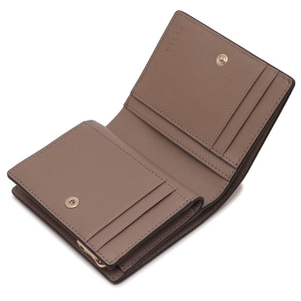 FURLA（フルラ） 二つ折り財布 カメリア ミニ財布 ベージュ レディース