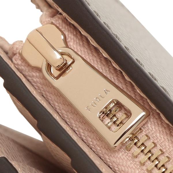 FURLA（フルラ） 二つ折り財布 カーキグリーン ベージュ レディース