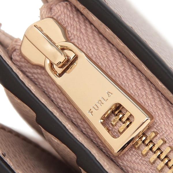 FURLA フルラ 二つ折り財布 カメリア ミニ財布 グレー ベージュ