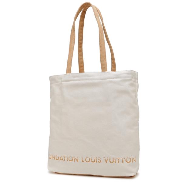 フォンダシオン ルイヴィトン トートバッグ ルイヴィトン美術館 限定 ホワイト メンズ レディース ユニセックス FONDATION LOUIS VUITTON 2000000020358 A4対応の画像