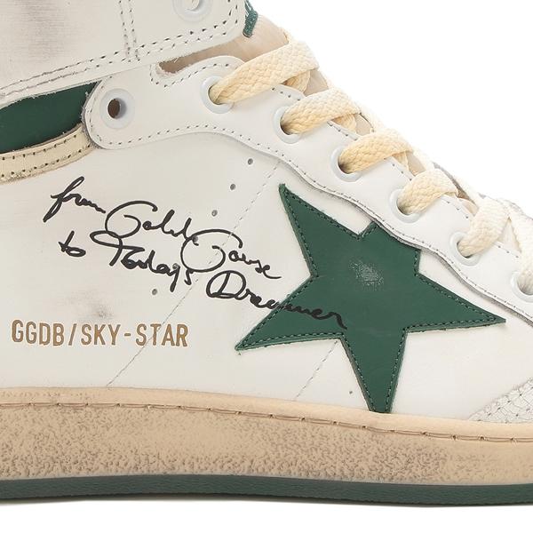 ゴールデングース スニーカー スカイ スター ホワイト グリーン メンズ GOLDEN GOOSE GMF00230 F005843 10502の画像