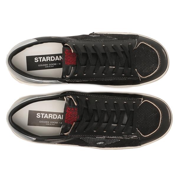 ゴールデングース スニーカー スターダン ブラック シルバー メンズ GOLDEN GOOSE GMF00370 F004118 90179の画像