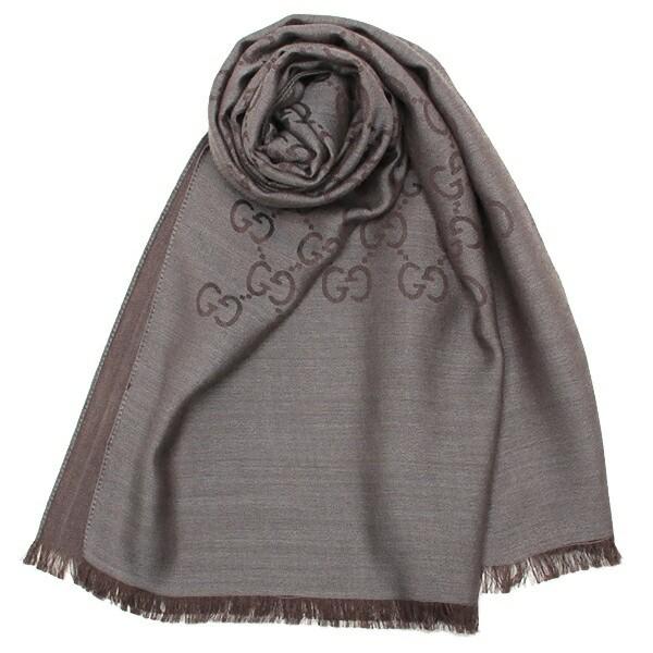 GUCCI（グッチ） スカーフ バンダナ ストール グレー レディース GUCCI