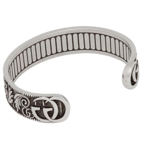 国内在庫 メンズ レディース バングル アクセサリー 残りわずか グッチ Gucci シルバー ブレスレット 0811 J8400 ブレスレット カラー 約18号 Tin Ipb Ac Id