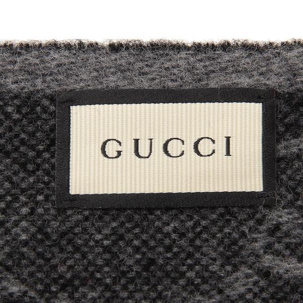 GUCCI（グッチ） スカーフ バンダナ ストール グレー メンズ