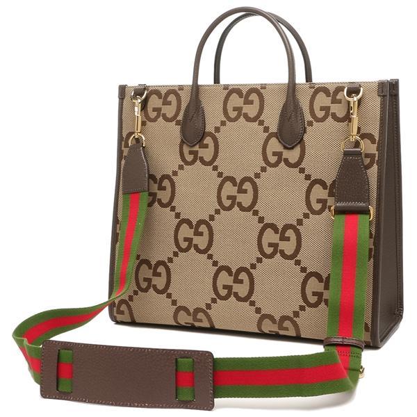 GUCCI グッチ　トートバッグ　キャンバス GUCCI グッチ トートバッグ ジャンボGG キャンバス ブラウン