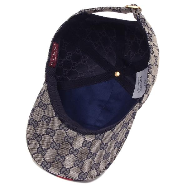 GUCCI（グッチ） 帽子 オリジナルGG ベースボールキャップ グレー