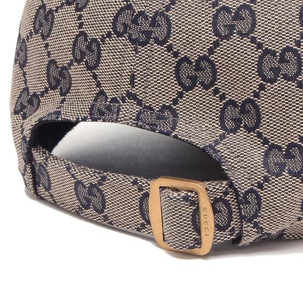 GUCCI（グッチ） 帽子 オリジナルGG ベースボールキャップ グレー