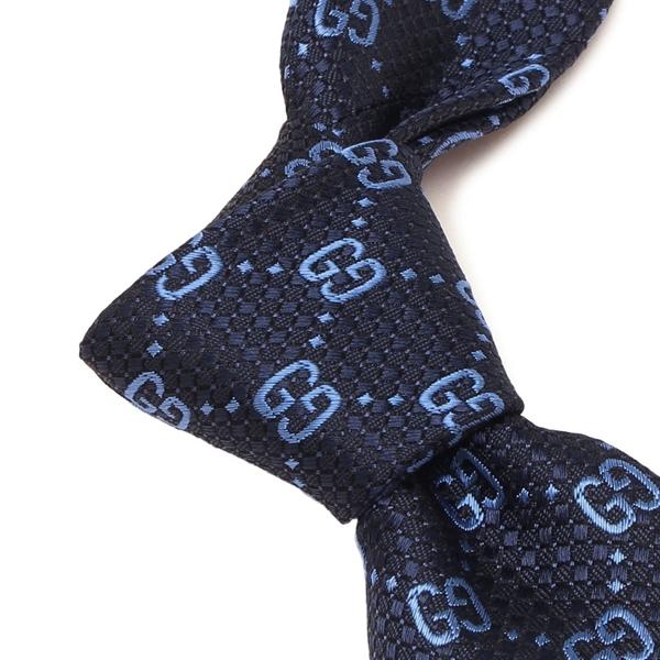 セール中！GUCCI ネイビー GGロゴ ネクタイ GUCCI グッチ ネクタイ GGロゴ ネイビー メンズ 790227 4E009