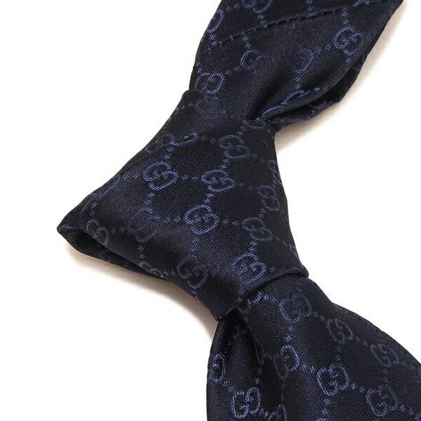 GUCCI GGロゴ柄 ブラックデニム生地ネクタイ GUCCI（グッチ） ネクタイ GGロゴ メンズ GUCCI 456520 4B002 : AXES