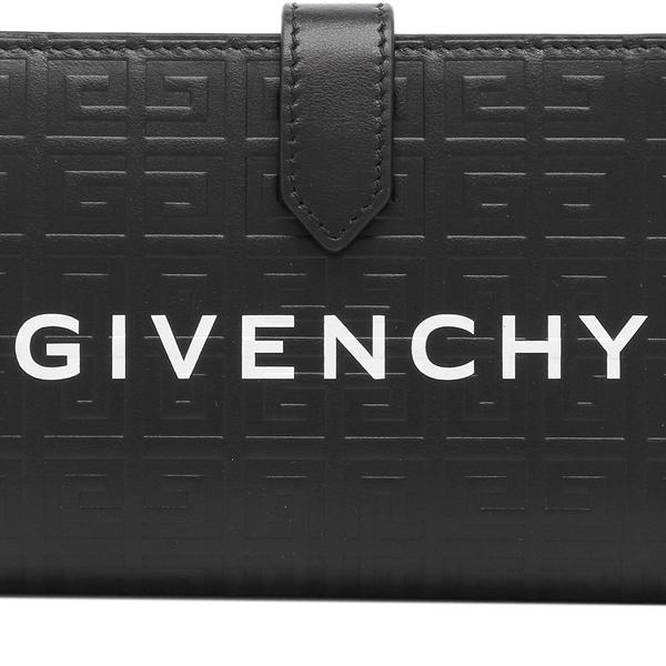 GIVENCHY ジバンシィ 二つ折り財布 Gカット ブラック メンズ 