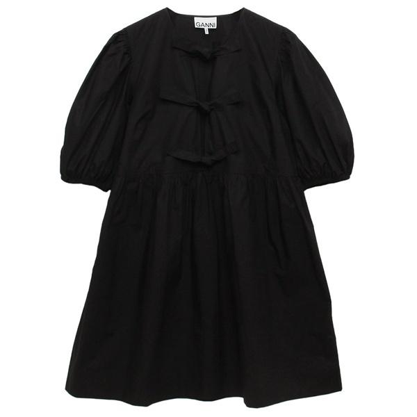 GANNI ガニー ワンピース ミニドレス リボン ブラック
