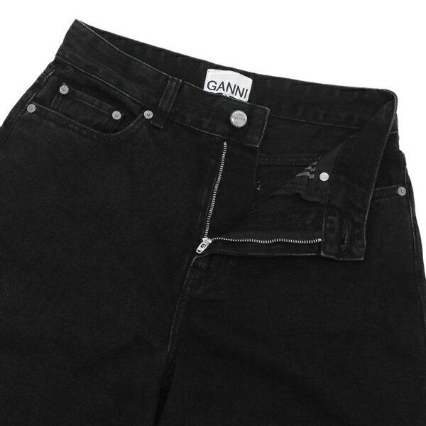 デニム・ジーパン Ganni SS25 GANNI Jeans (J1642 006) GANNI ガニー パンツ デニム ブラック レディース J1642 006