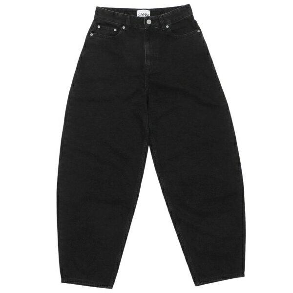 GANNI ガニー パンツ デニム ブラック レディース J1642 006