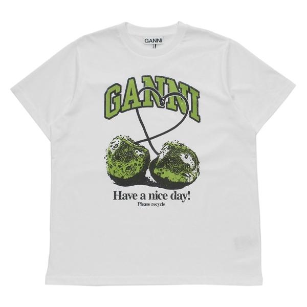 GANNI ガニー Tシャツ カットソー さくらんぼ チェリー プリント