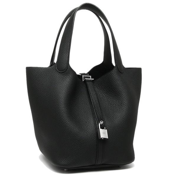 エルメス トートバッグ レディース HERMES H060991 CK 89 ブラック/シルバー金具