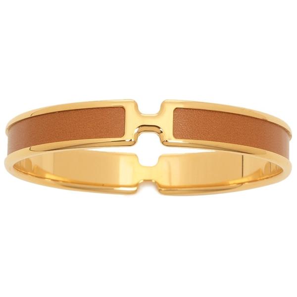 エルメス ブレスレット バングル バングル ヴォーボックス オランプ ゴールド ブラウン ゴールド レディース HERMES H010677 CC 37の画像
