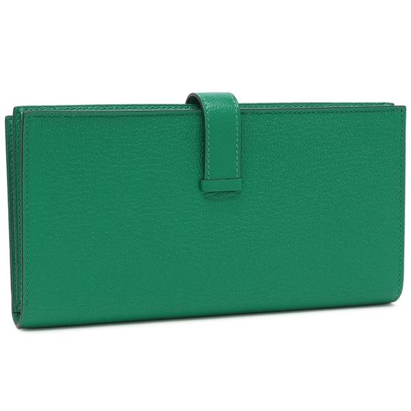 HERMES エルメス 長財布 ベアンスフレ ミント U刻印 グリーン HERMES エルメス 長財布 ベアンスフレ ミント U刻印 グリーン