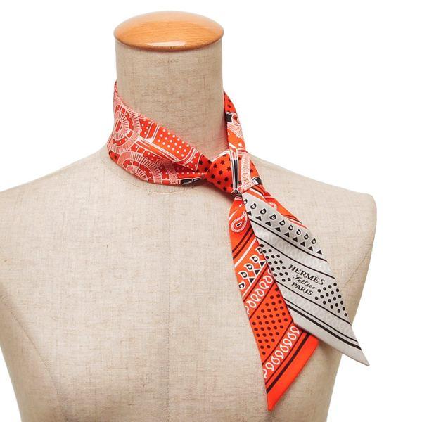 エルメス スカーフ エプロン ドール バンダナ ツイリー オレンジ