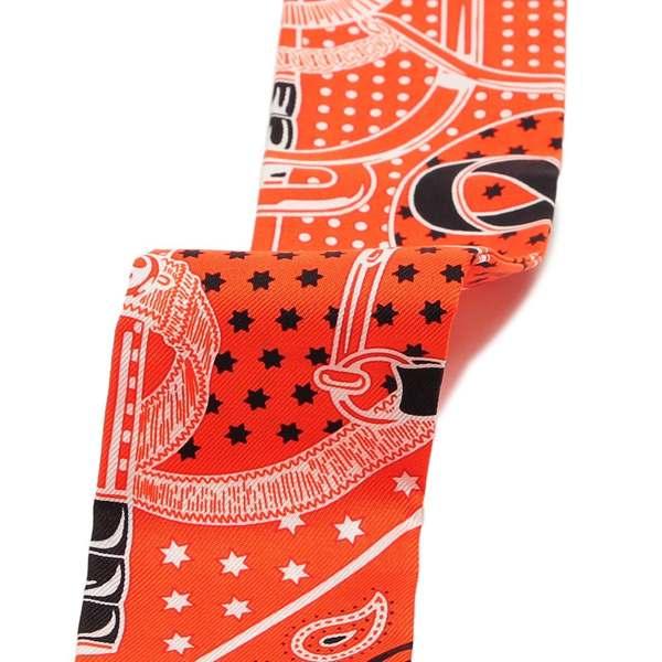 エルメス スカーフ エプロン ドール バンダナ ツイリー オレンジ