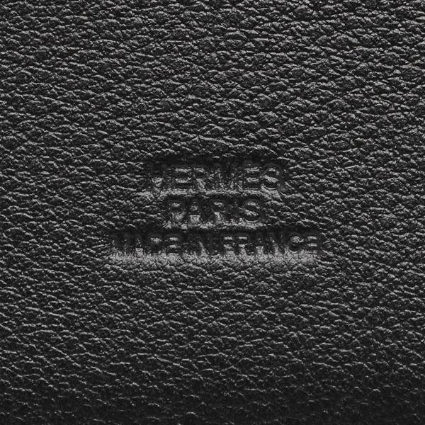 エルメス スマホケース ストラップ iPhone 12mini 13mini ノアール A刻印 ブラック メンズ レディース ユニセックス HERMES H071054 CA 89の画像