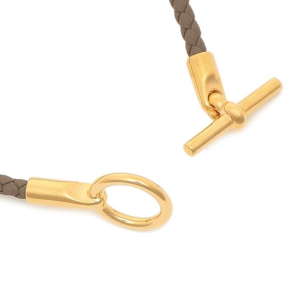 HERMES（エルメス） ブレスレット バングル ゴールド金具 グレー