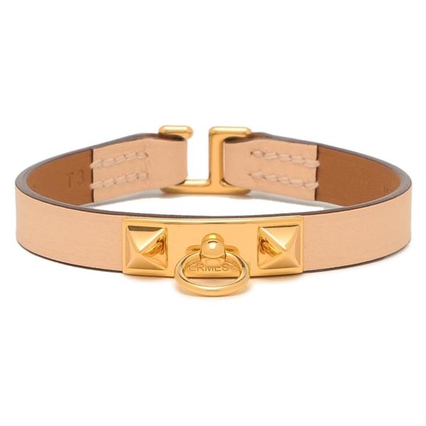 エルメス ミニリヴァル ローズ レディース HERMES H081181CC P1 ブレスレット ピンク メドールスタッズの画像