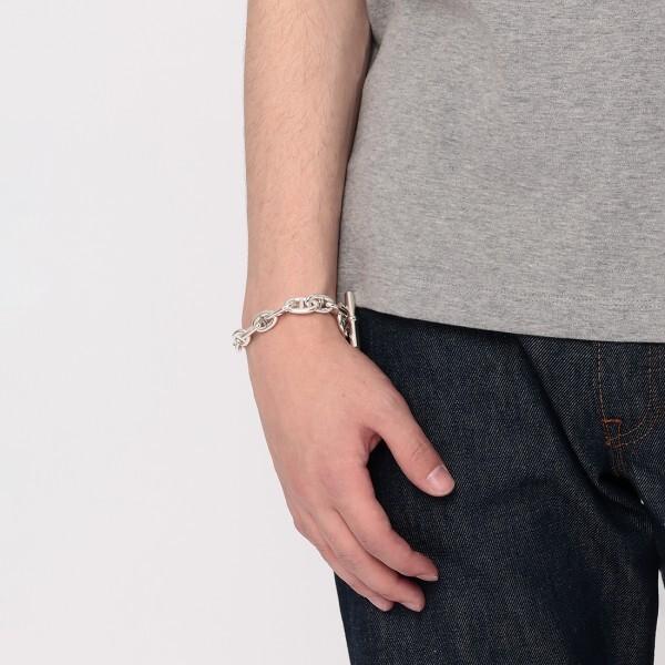 HERMES エルメス JET ブレスレット シルバー バングル メンズ 正規品 HERMES（エルメス） ブレスレット バングル シェーヌダンクル チェーン