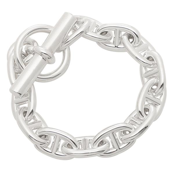 HERMES シルバーチェーンブレスレット 専用ボックス付き HERMES(エルメス) Chaine d'Ancre GM 13LINK シェーヌダンクルGM 13