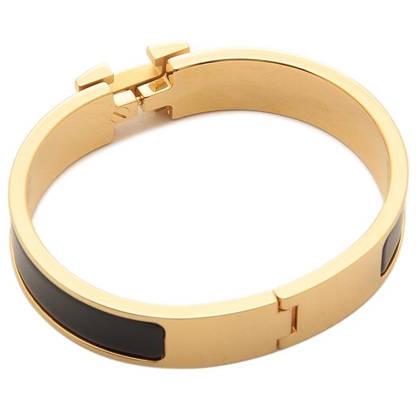 極美品✨　エルメス　バングル　ブレスレット　Hクリック　 ゴールド　313 極美品✨エルメスバングルブレスレットHクリック ゴールド313