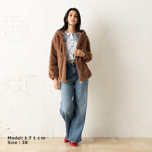 HERNO ヘルノ ジャケット ファージャケット ブラウン レディース HERNO ヘルノ ジャケット ファージャケット ブラウン レディース