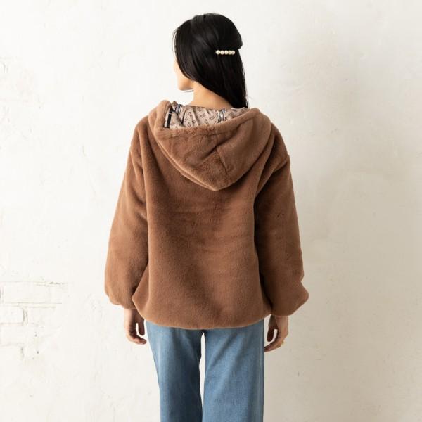 HERNO ヘルノ ジャケット ファージャケット ブラウン レディース HERNO ヘルノ ジャケット ファージャケット ブラウン レディース