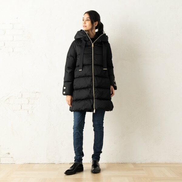 ダウンジャケット・コート HERNO SHORT DOWN JACKET HERNO ヘルノ レディース ダウンコート フード付き ニット