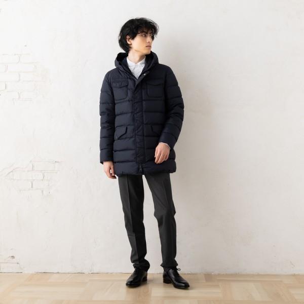 HERNO ヘルノ ダウンジャケット コート ネイビー メンズ PI0191U HERNO ヘルノ ダウンジャケット コート ネイビー メンズ PI0191U