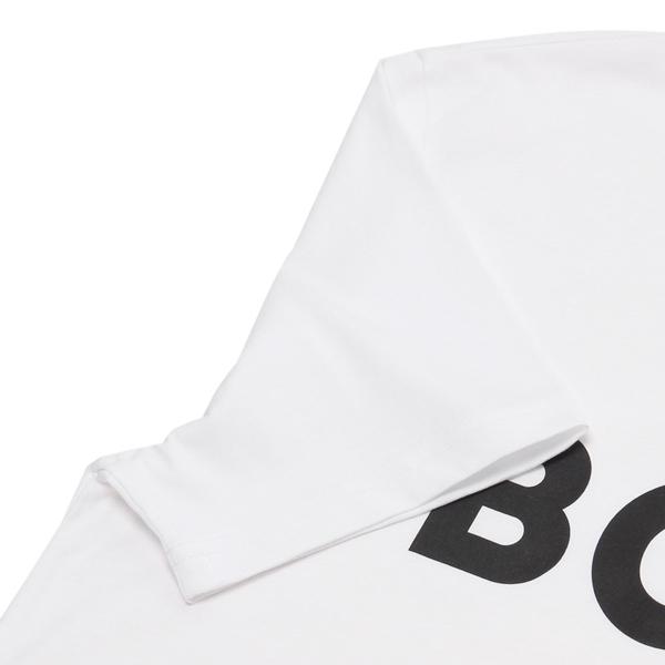 新品✨【HUGO BOSS】半袖ポロシャツ ピマコットン ホワイト L サイズ HUGO BOSS (ヒューゴボス) ハーフジップ 半袖 ポロシャツ PORSCHE