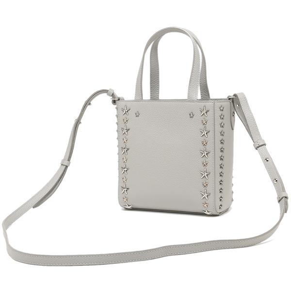 JIMMY CHOO ジミーチュウ トートバッグ ミニペガジ 2WAY グレー JIMMY CHOO ジミーチュウ トートバッグ ミニペガジ 2WAY グレー