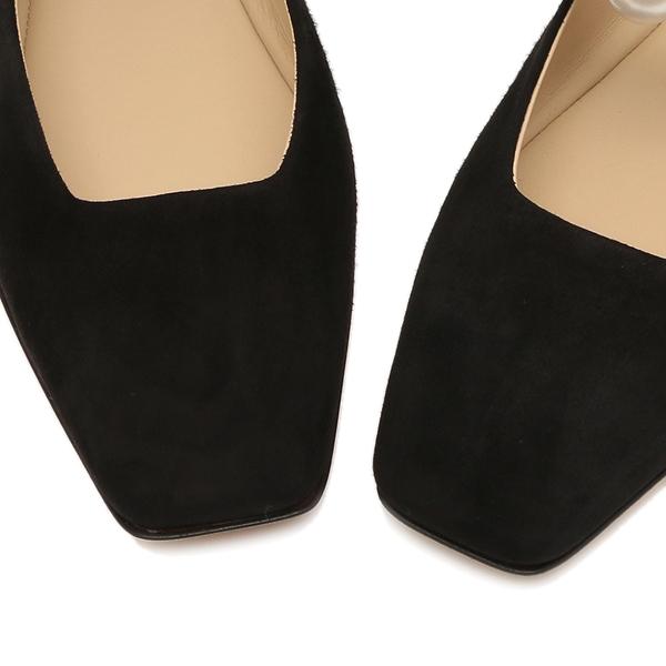 ジミーチュウ バレエシューズ フラットシューズ アデフラット ブラック ホワイト レディース JIMMY CHOO ADEFLAT SZR 27409655の画像