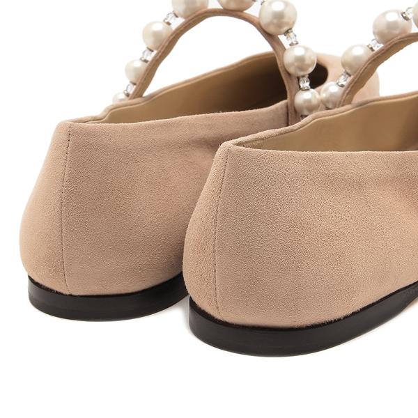 ジミーチュウ JC パール フラット パンプス ドレスシューズ 36.5 靴 JIMMY CHOO（ジミーチュウ） バレエシューズ フラットシューズ アデ